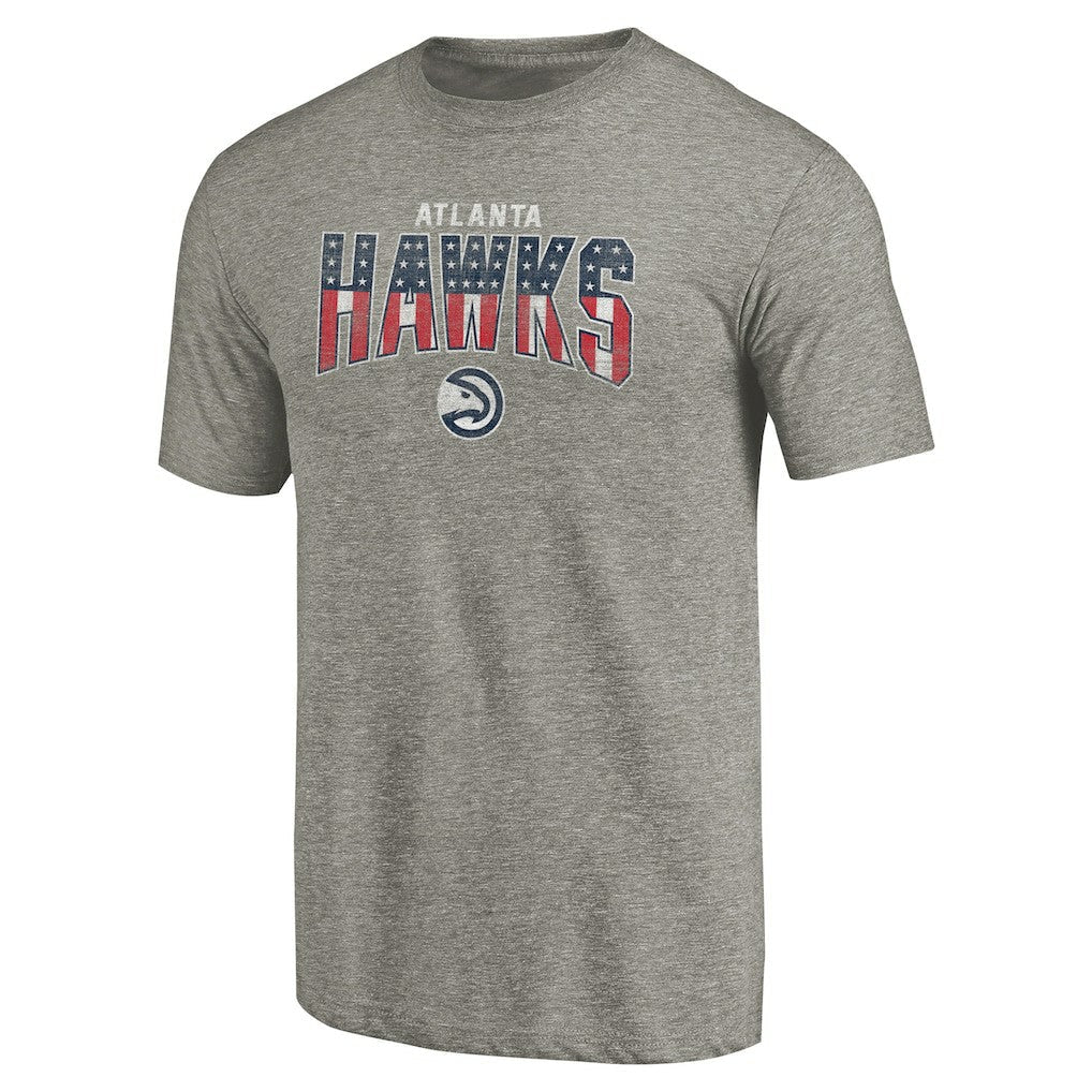 Atlanta Hawks Freedom Tri-Blend T-Shirt - Gray discount