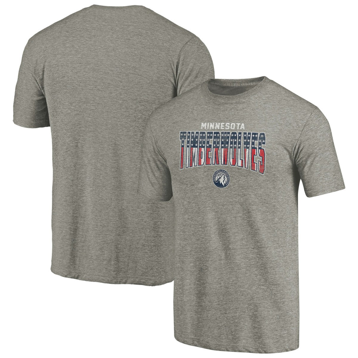 Minnesota Timberwolves Freedom Tri-Blend T-Shirt - Gray shop