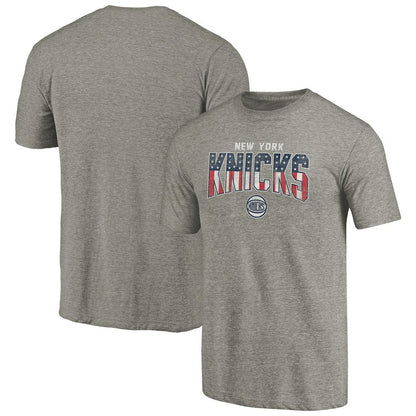 New York Knicks Freedom Tri-Blend T-Shirt - Gray outlet