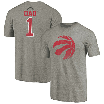 Toronto Raptors Greatest Dad Tri-Blend T-Shirt - Gray sale