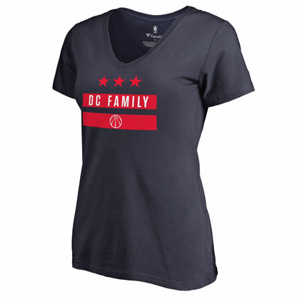 Washington Wizards Women's Hometown Collection DC Family V-Neck T-Shirt - Navy sale