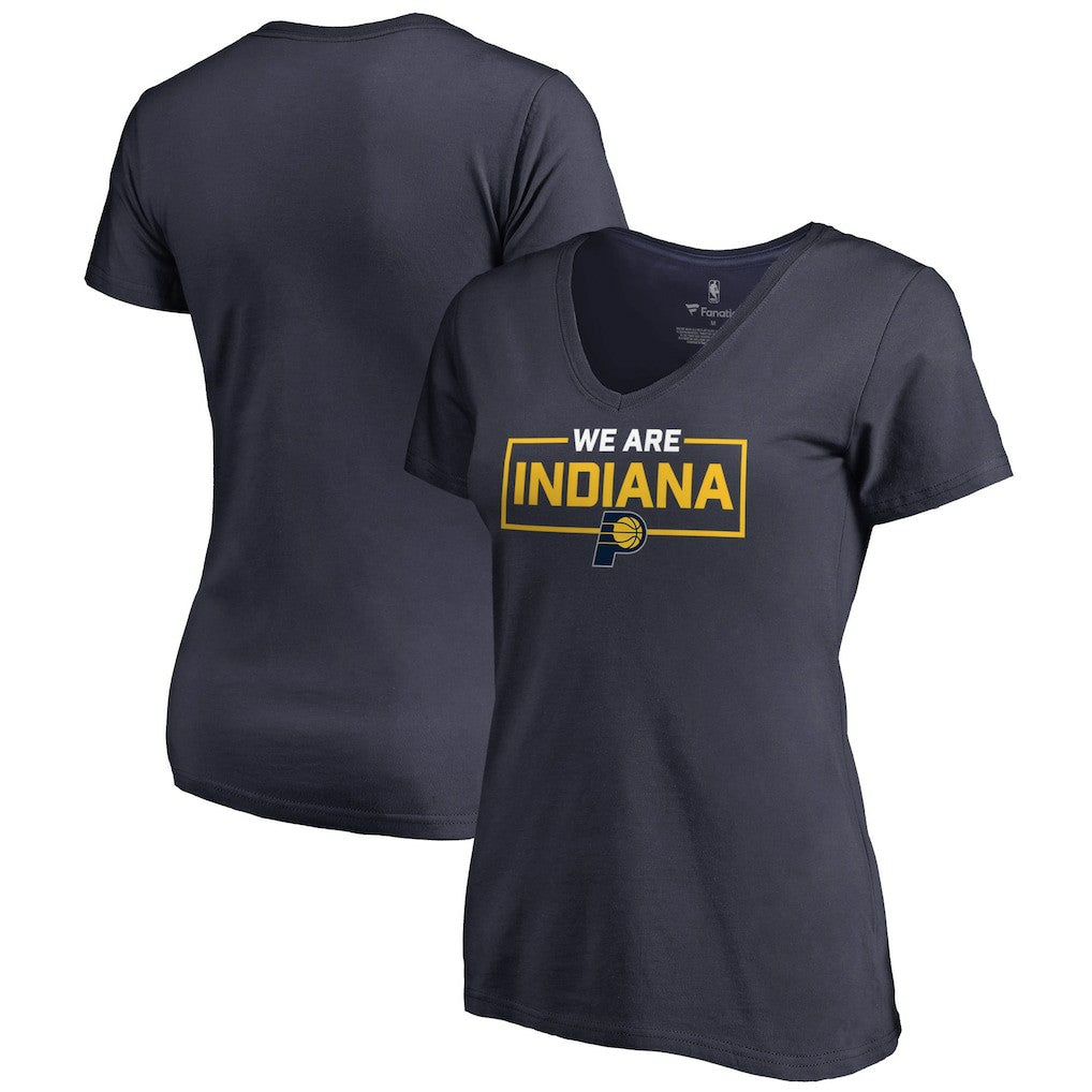 Indiana Pacers Women's We Are Iconic Collection V-Neck T-Shirt - Navy cheap