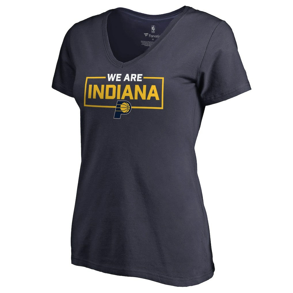 Indiana Pacers Women's We Are Iconic Collection V-Neck T-Shirt - Navy cheap