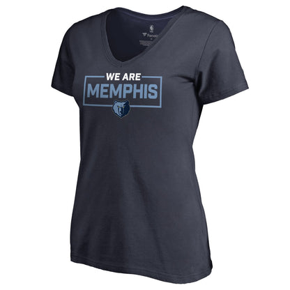 Memphis Grizzlies Women's We Are Iconic Collection V-Neck T-Shirt - Navy outlet
