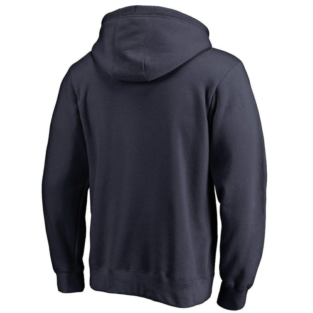 Washington Nationals Official Wordmark Fitted Pullover Hoodie - Navy