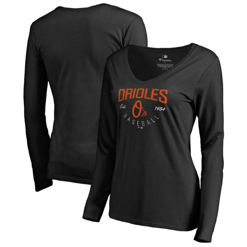 Baltimore Orioles Women's Live For It Long Sleeve T-Shirt - Black