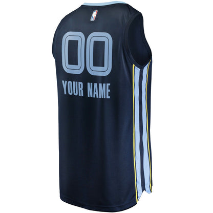 Memphis Grizzlies Fast Break Custom Replica Jersey Navy - Icon Edition | Fanatics discount