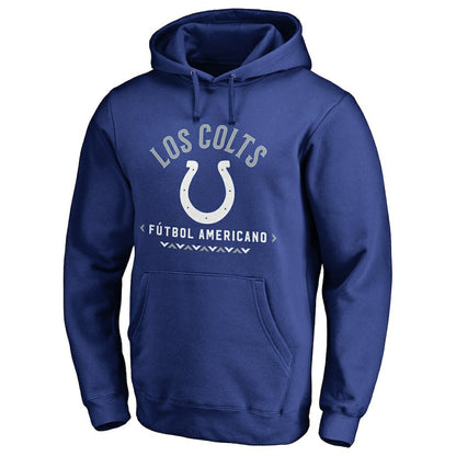 Indianapolis Colts Futbol Americano Pullover Hoodie - Royal sale