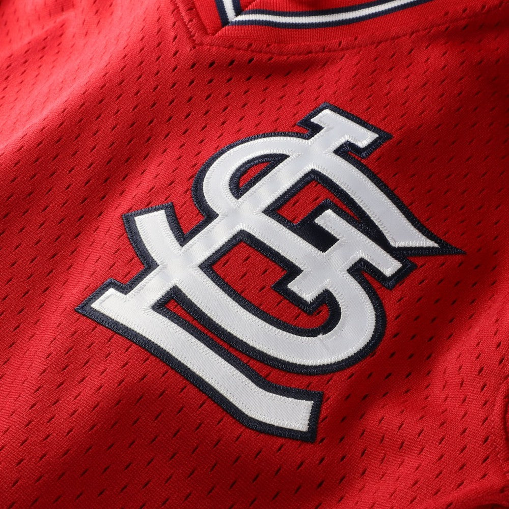 Ozzie Smith St. Louis Cardinals Youth Cooperstown Collection Mesh Batting Practice Jersey - Navy | Mitchell & Ness