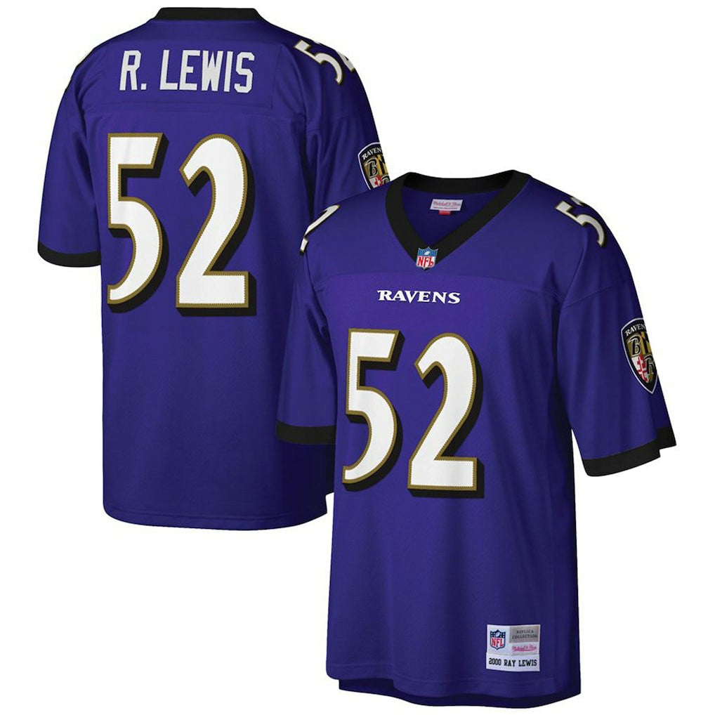 Ray Lewis Baltimore Ravens Big & Tall 2000 Retired Player Replica Jersey - Purple online