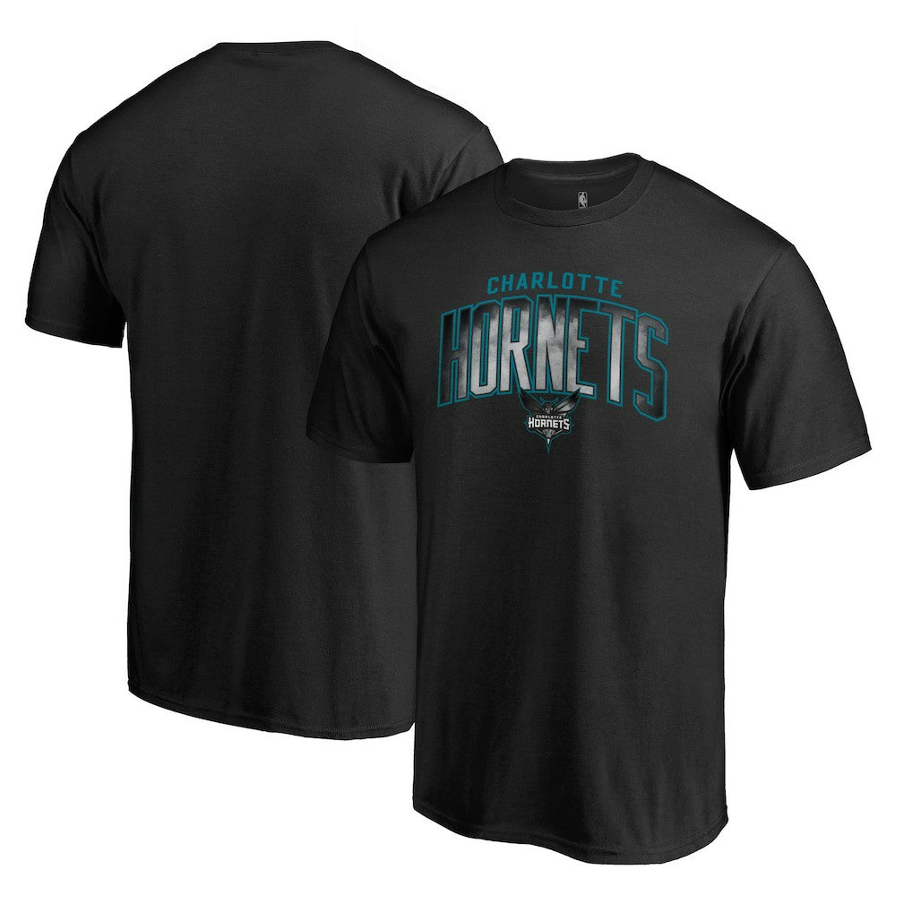 Charlotte Hornets Arch Smoke T-Shirt - Black outlet
