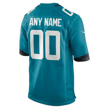 Jacksonville Jaguars Youth Custom Game Jersey - Teal | Nike cheap