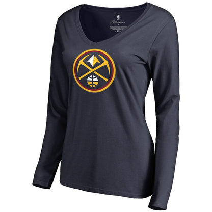 Nikola Jokic Denver Nuggets Women's Team Backer Name & Number Long Sleeve V-Neck T-Shirt sale - Navy outlet