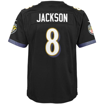 Lamar Jackson Baltimore Ravens Youth Game Jersey - Black | Nike discount