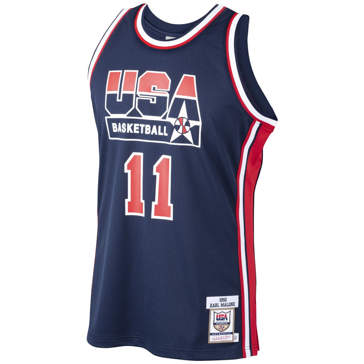 Karl Malone USA Basketball 1992 Dream Team Authentic Jersey - Navy | Mitchell & Ness online