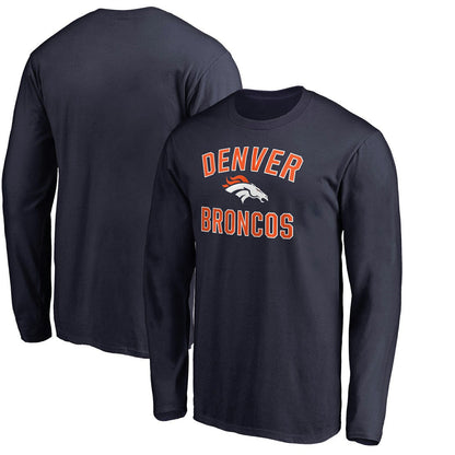 Denver Broncos Victory Arch Long Sleeve T-Shirt - Navy cheap