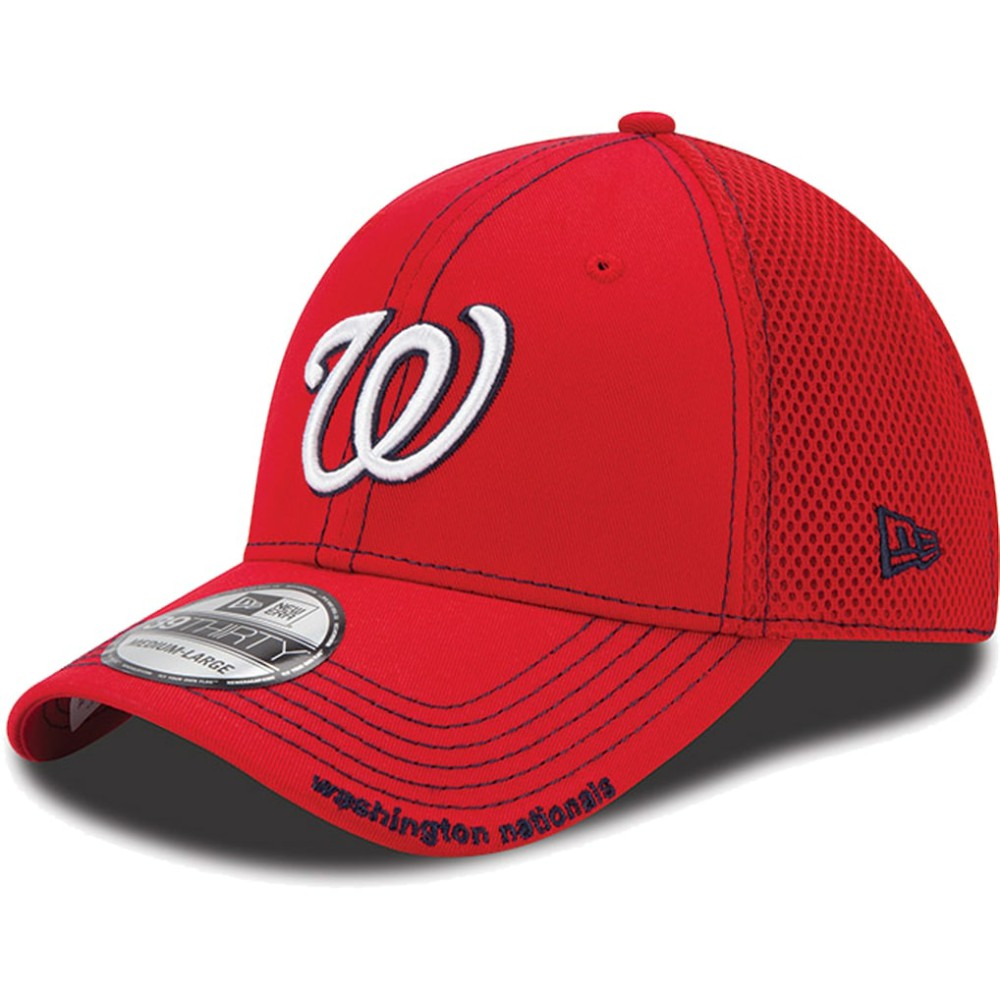 Washington Nationals Red Neo 39THIRTY Stretch Fit Hat | New Era