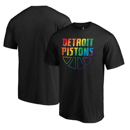 Detroit Pistons Team Pride Wordmark T-Shirt sale - Black for sale
