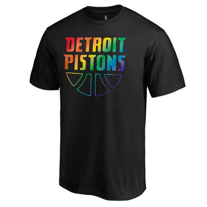 Detroit Pistons Team Pride Wordmark T-Shirt sale - Black for sale