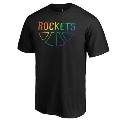 Houston Rockets Team Pride Wordmark T-Shirt - Black cheap