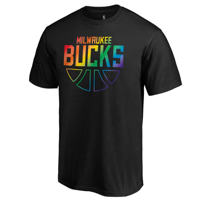 Milwaukee Bucks Team Pride Wordmark T-Shirt - Black online