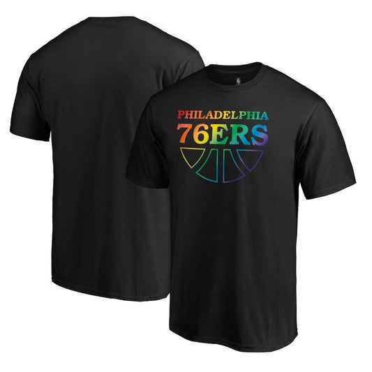 Philadelphia 76ers Team Pride Wordmark T-Shirt - Black shop