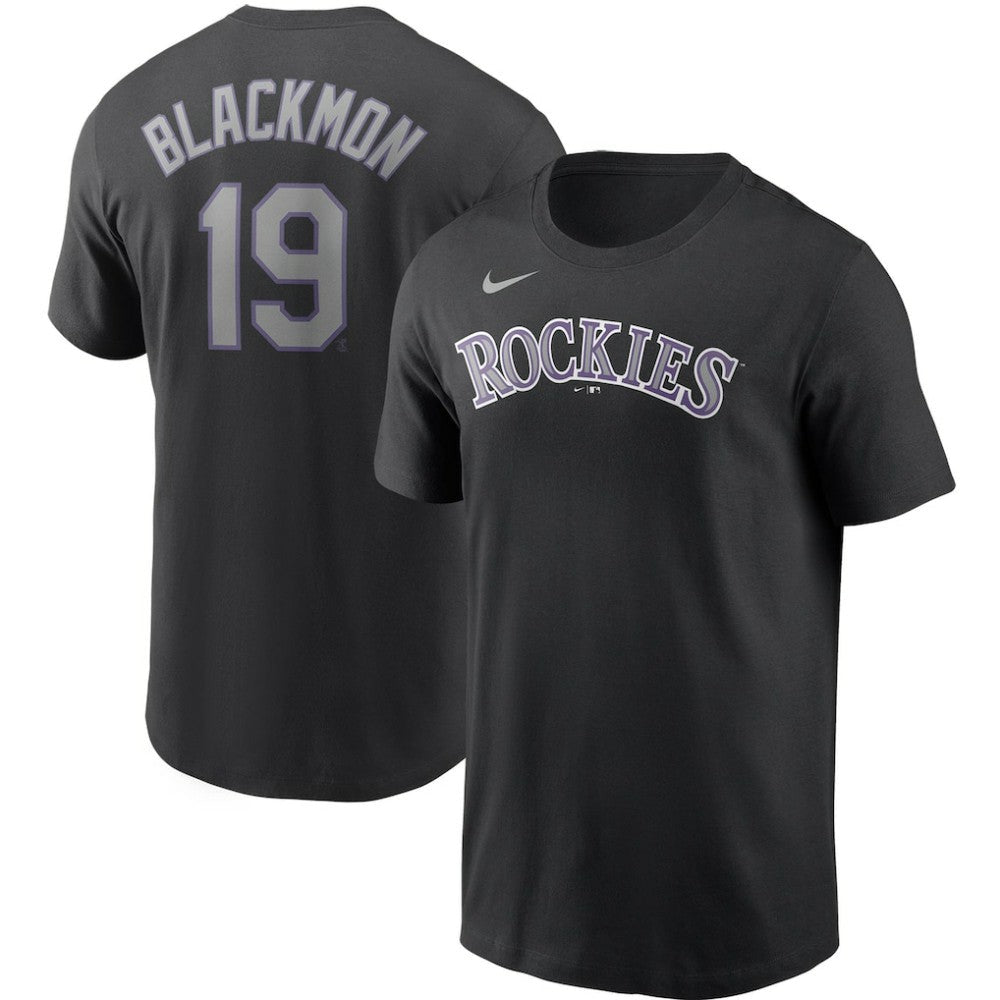 Charlie Blackmon Colorado Rockies Name & Number T-Shirt - Black | Nike