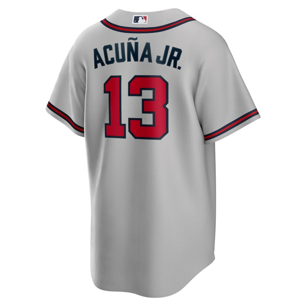 Ronald Acuna Jr. Atlanta Braves Road Replica Player Name Jersey - Gray | Nike