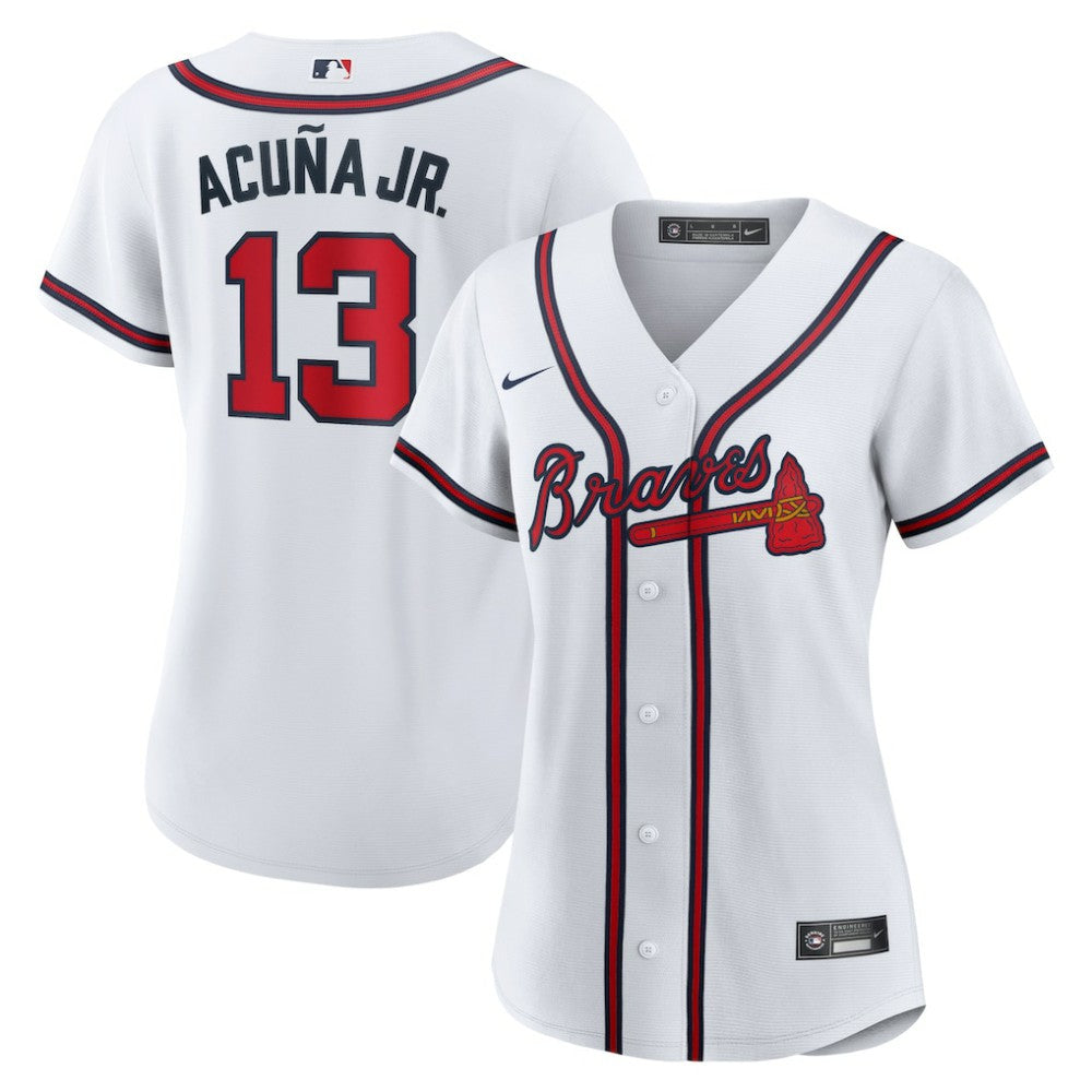 Ronald Acuna Jr. Atlanta Braves Women's Home Replica Player Jersey - White | Nike