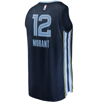 Ja Morant Memphis Grizzlies Replica Fast Break Jersey Navy - Icon Edition | Fanatics on sale