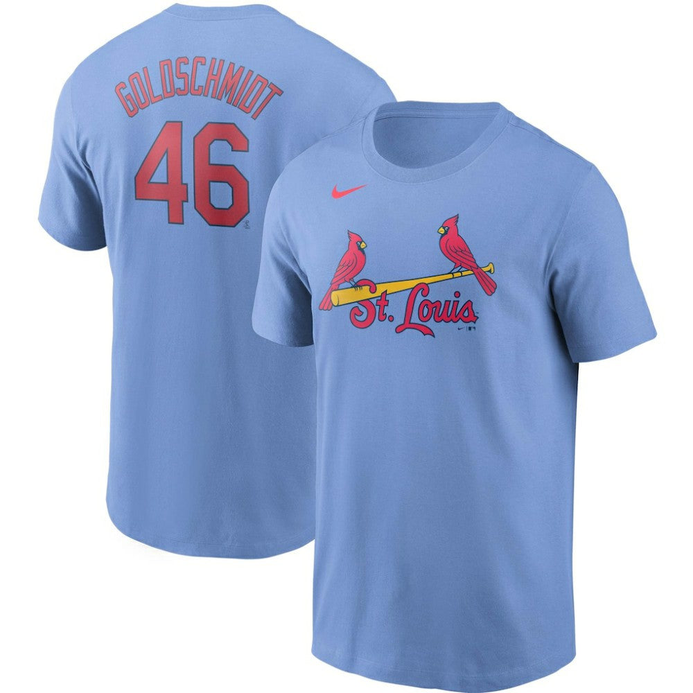 Paul Goldschmidt St. Louis Cardinals Name & Number T-Shirt - Light Blue | Nike