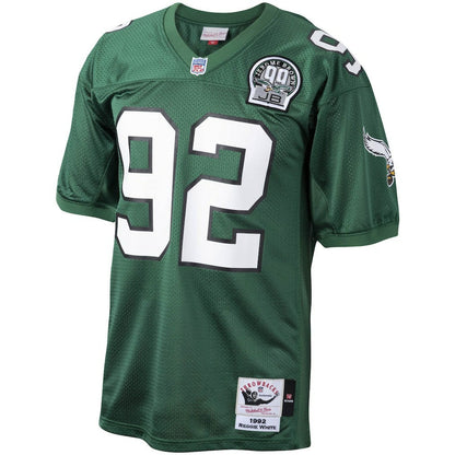 Reggie White Philadelphia Eagles Authentic Throwback Retired Player Jersey - Green for sale
