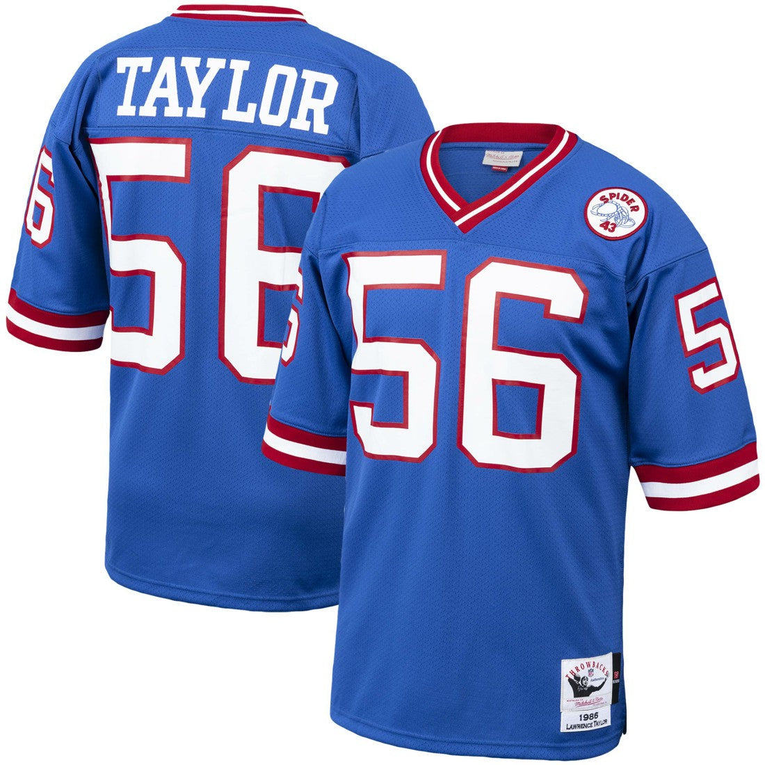 Lawrence Taylor New York Giants 1986 Authentic Throwback Retired Player Jersey - Royal outlet