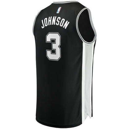 Keldon Johnson San Antonio Spurs Fast Break Replica Jersey Black - Icon Edition | Fanatics cheap