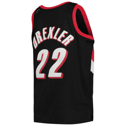 Clyde Drexler Portland Trail Blazers Youth 1991/92 Hardwood Classics Swingman Jersey - Black | Mitchell & Ness outlet