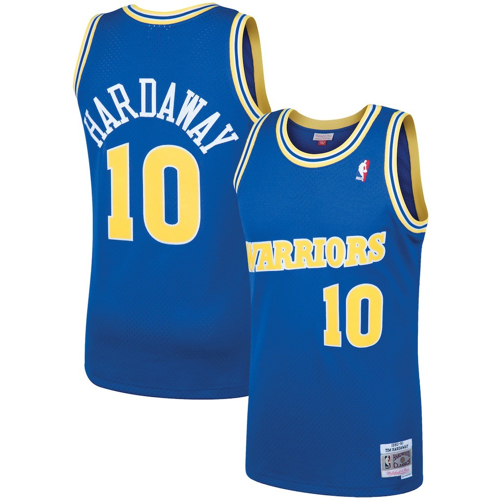Tim Hardaway Golden State Warriors 1990/91 Hardwood Classics Swingman Jersey sale - Royal | Mitchell & Ness online