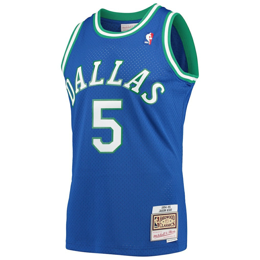 Jason Kidd Dallas Mavericks 1994/95 Hardwood Classics Swingman Jersey sale - Blue | Mitchell & Ness for sale