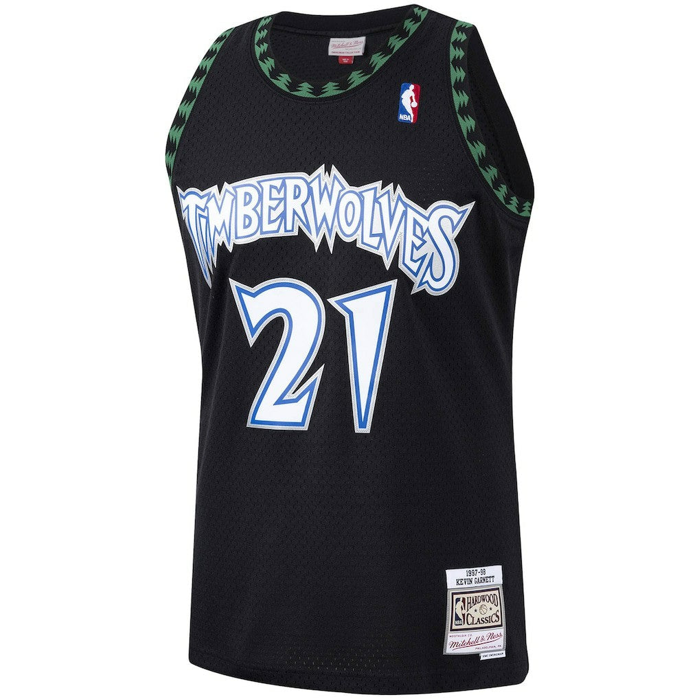 Kevin Garnett Minnesota Timberwolves Hardwood Classics Swingman Jersey - Black | Mitchell & Ness cheap