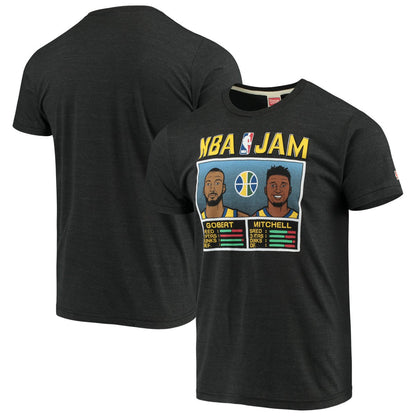 Donovan Mitchell & Rudy Gobert Utah Jazz NBA Jam T-Shirt - Charcoal sale