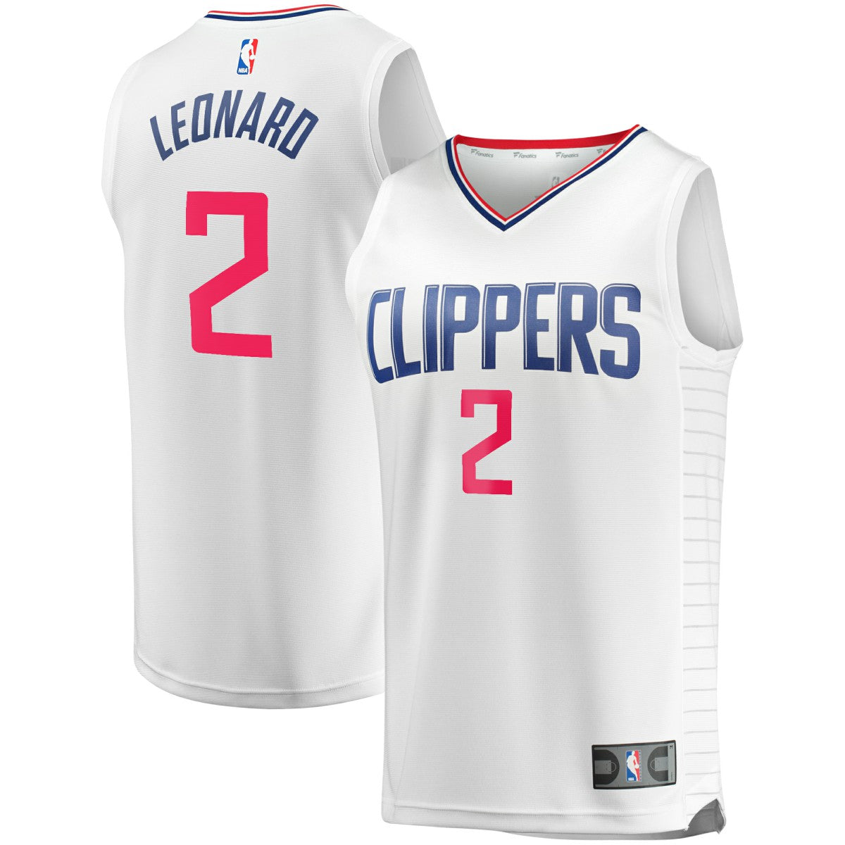 Kawhi Leonard LA Clippers Fast Break Replica Player Jersey - White - Association Edition | Fanatics outlet