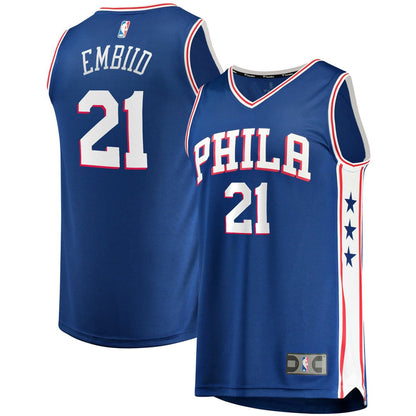 Joel Embiid Philadelphia 76ers Fast Break Replica Player Jersey - Icon Edition - Royal | Fanatics shop
