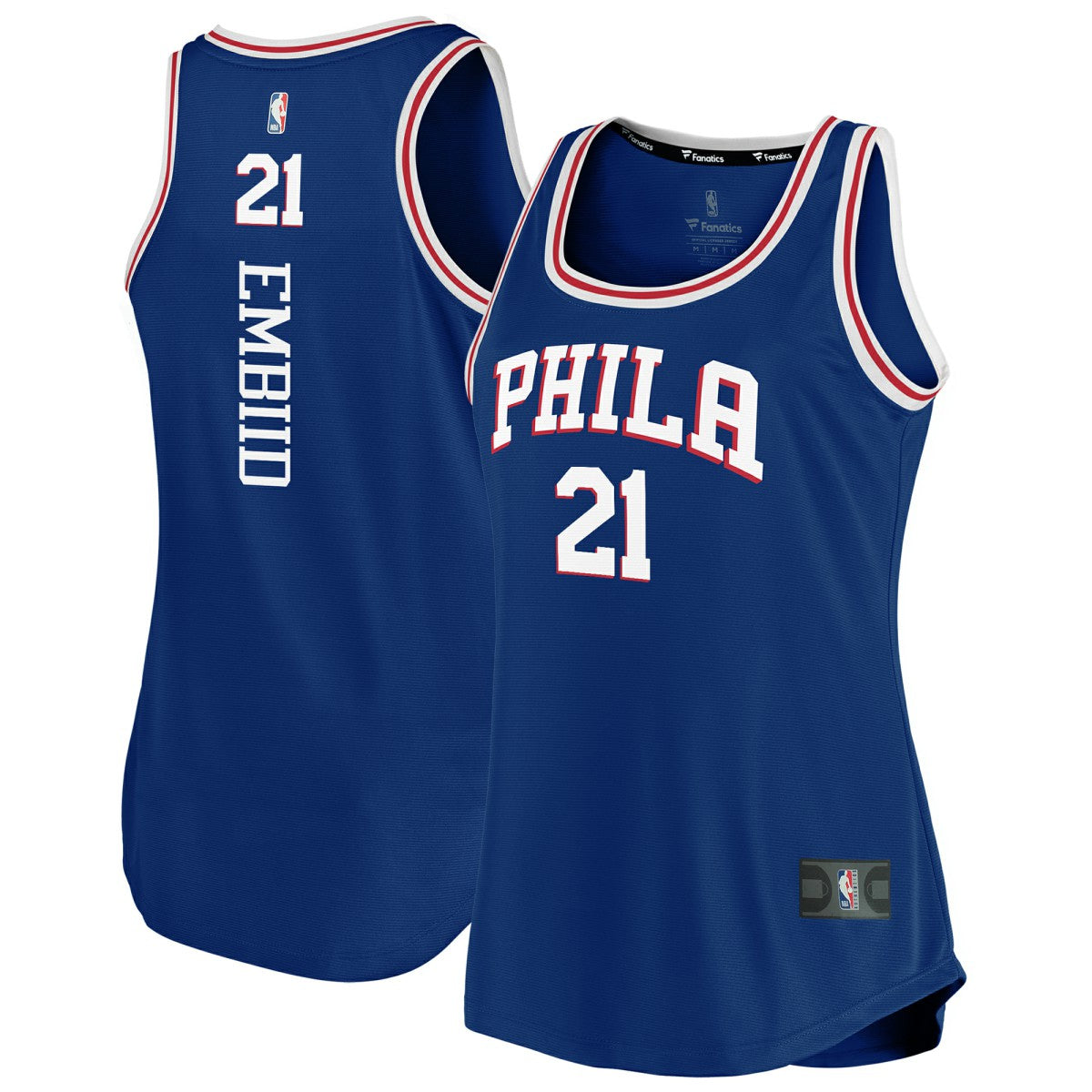 Joel Embiid Philadelphia 76ers Women's Fast Break Team Tank Jersey - Icon Edition - Royal | Fanatics online
