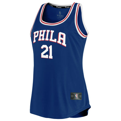 Joel Embiid Philadelphia 76ers Women's Fast Break Team Tank Jersey - Icon Edition - Royal | Fanatics online