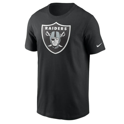 Las Vegas Raiders Primetime Logo Essential T-Shirt - Black | Nike for sale