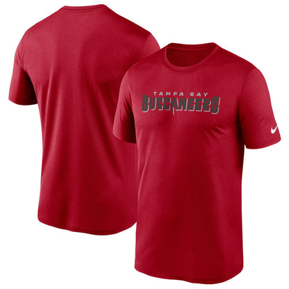 Tampa Bay Buccaneers Wordmark Legend Performance T-Shirt - Red | Nike sale