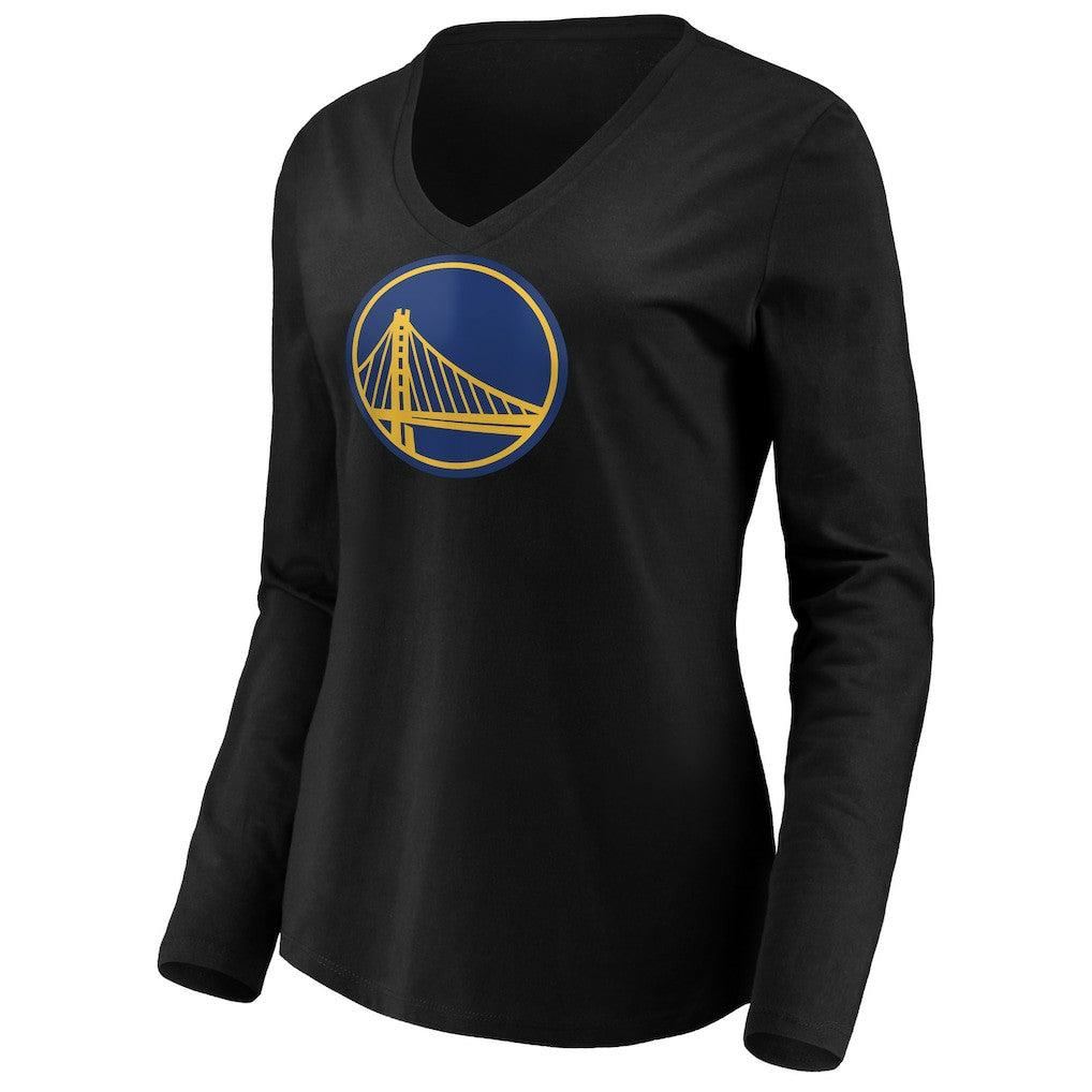 Stephen Curry Golden State Warriors Women's Playmaker Name & Number Long Sleeve V-Neck T-Shirt sale - Black outlet