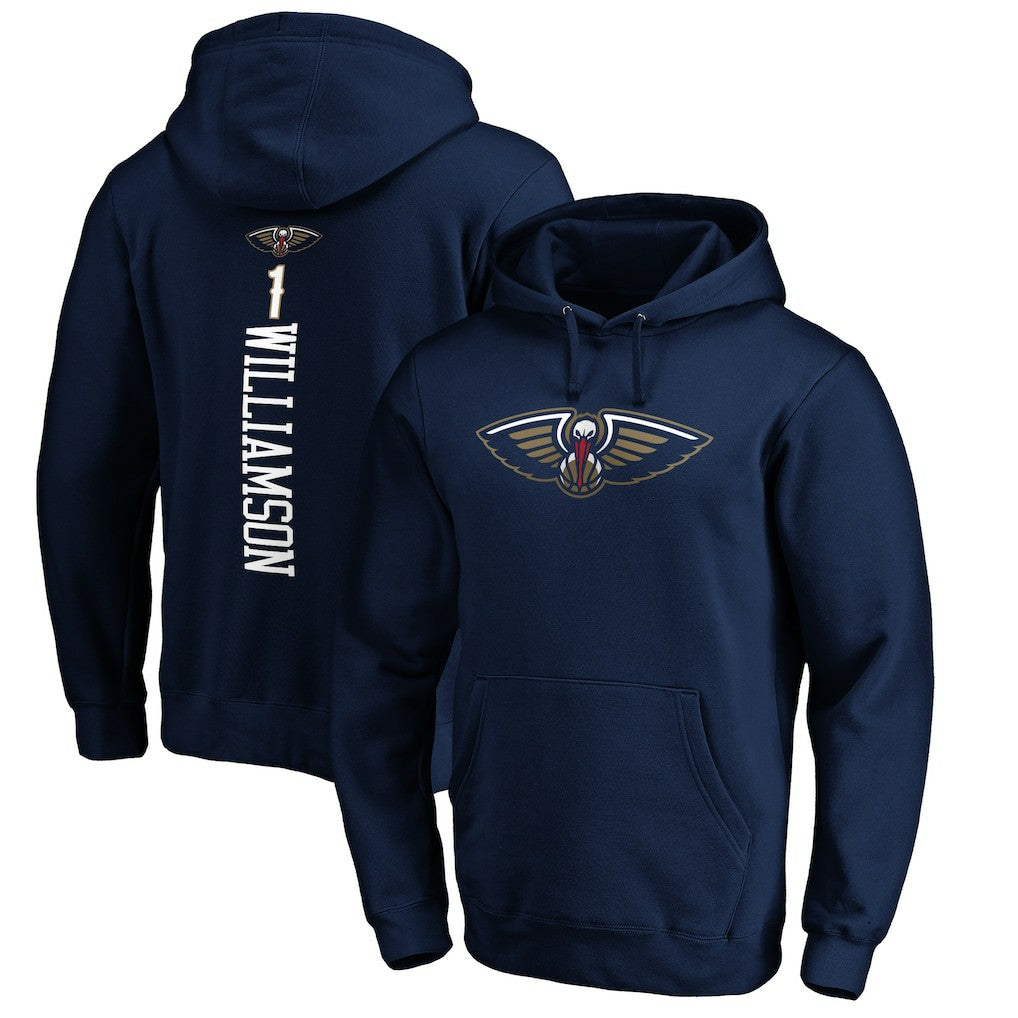 Zion Williamson New Orleans Pelicans Playmaker Name & Number Pullover Hoodie - Navy outlet