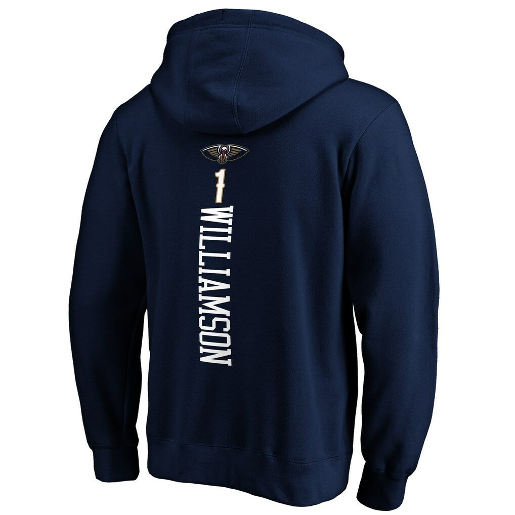 Zion Williamson New Orleans Pelicans Playmaker Name & Number Pullover Hoodie - Navy outlet