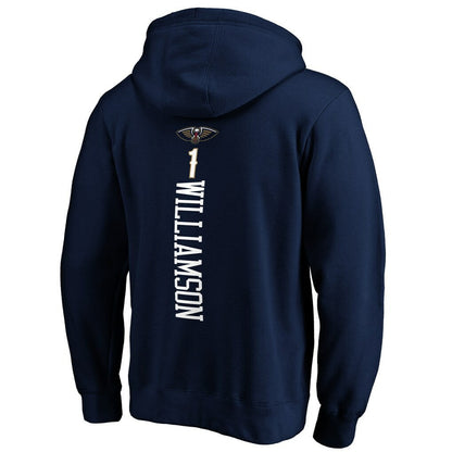 Zion Williamson New Orleans Pelicans Playmaker Name & Number Pullover Hoodie - Navy outlet