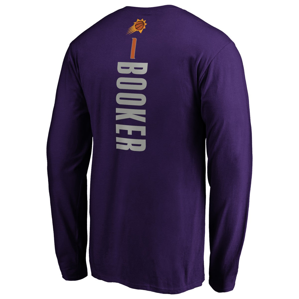 Devin Booker Phoenix Suns Playmaker Name & Number Long Sleeve T-Shirt - Purple shop